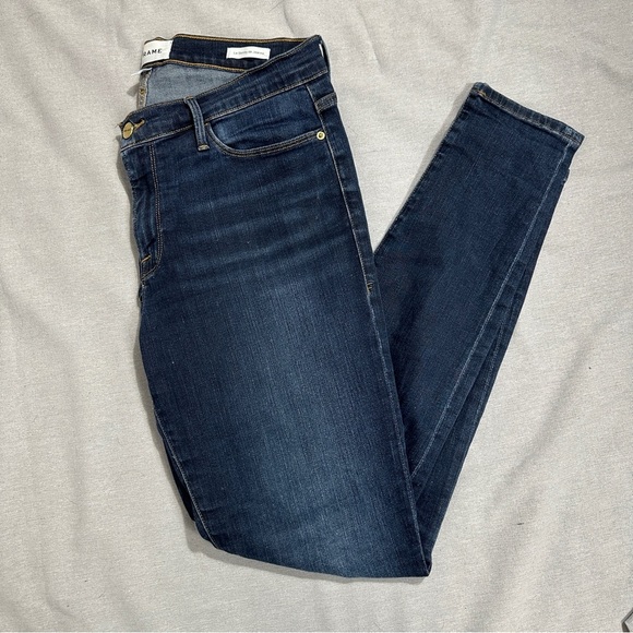 Frame "Le Skinny de Jeanne" jeans, sz 30, "Wellington" wash, cotton blend - Picture 1 of 10